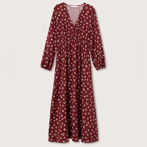 Mango Viscose Floral Print Dress New - Picture 8 of 8